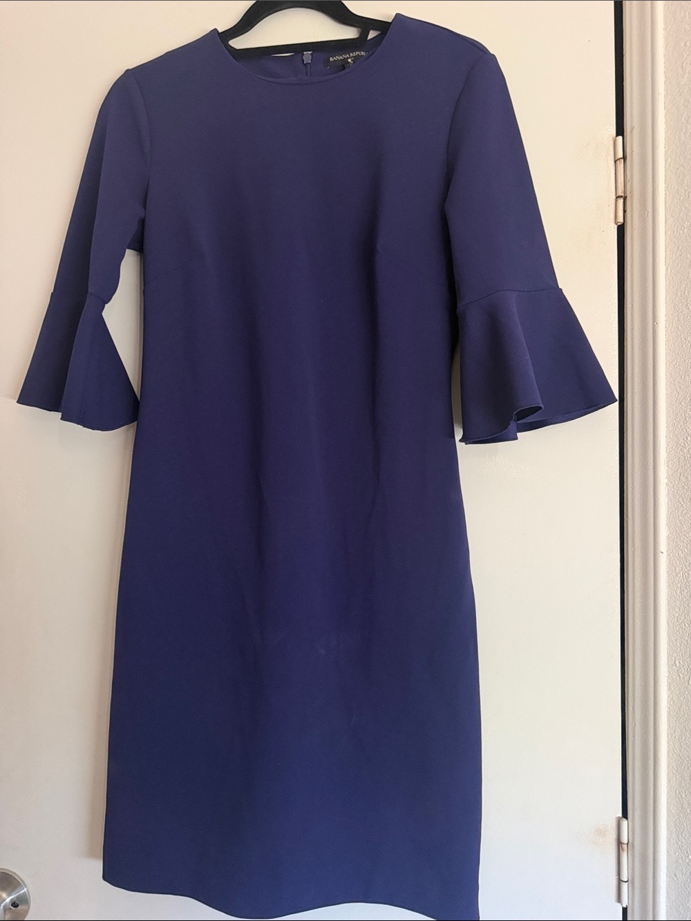 Banana Republic Factory Royal Blue Bell Sleeve Midi Dress